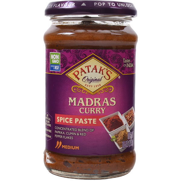 Patak's Madras Curry Spice Paste | Medium - 10 oz.