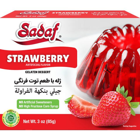 Sadaf Gelatin Desserts Strawberry 3 oz - Sadaf.com