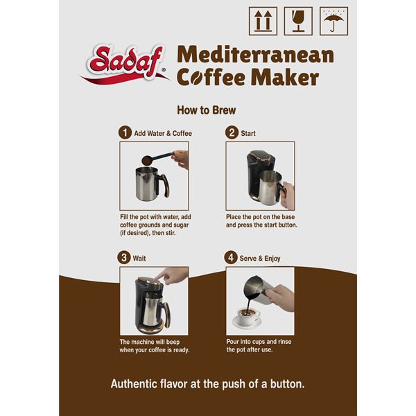 Sadaf One - Touch Mediterranean Coffee Maker - Sadaf.com