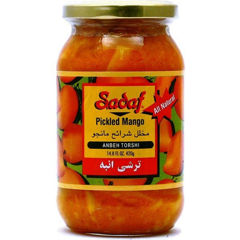 Sadaf Pickled Mango | Anbeh Torshi - 14.8 oz. - soofercoinc