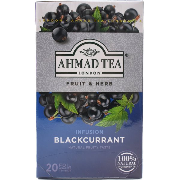 Ahmad Blackcurrant Infusion 20 Foil Tea Bags 1.4 oz. - Sadaf.comAhmad43-7940