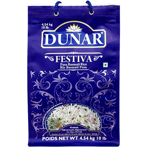 Dunar Festiva Basmati Rice 10 lb - Sadaf.comDunar21-4130