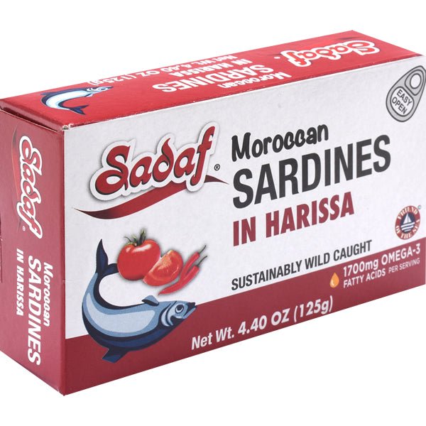 Sadaf Moroccan Sardines in Harissa 125g - Sadaf.comSadaf30-3436