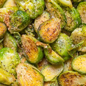 Pan Roasted Balsamic Brussels Sprouts - Sadaf.com