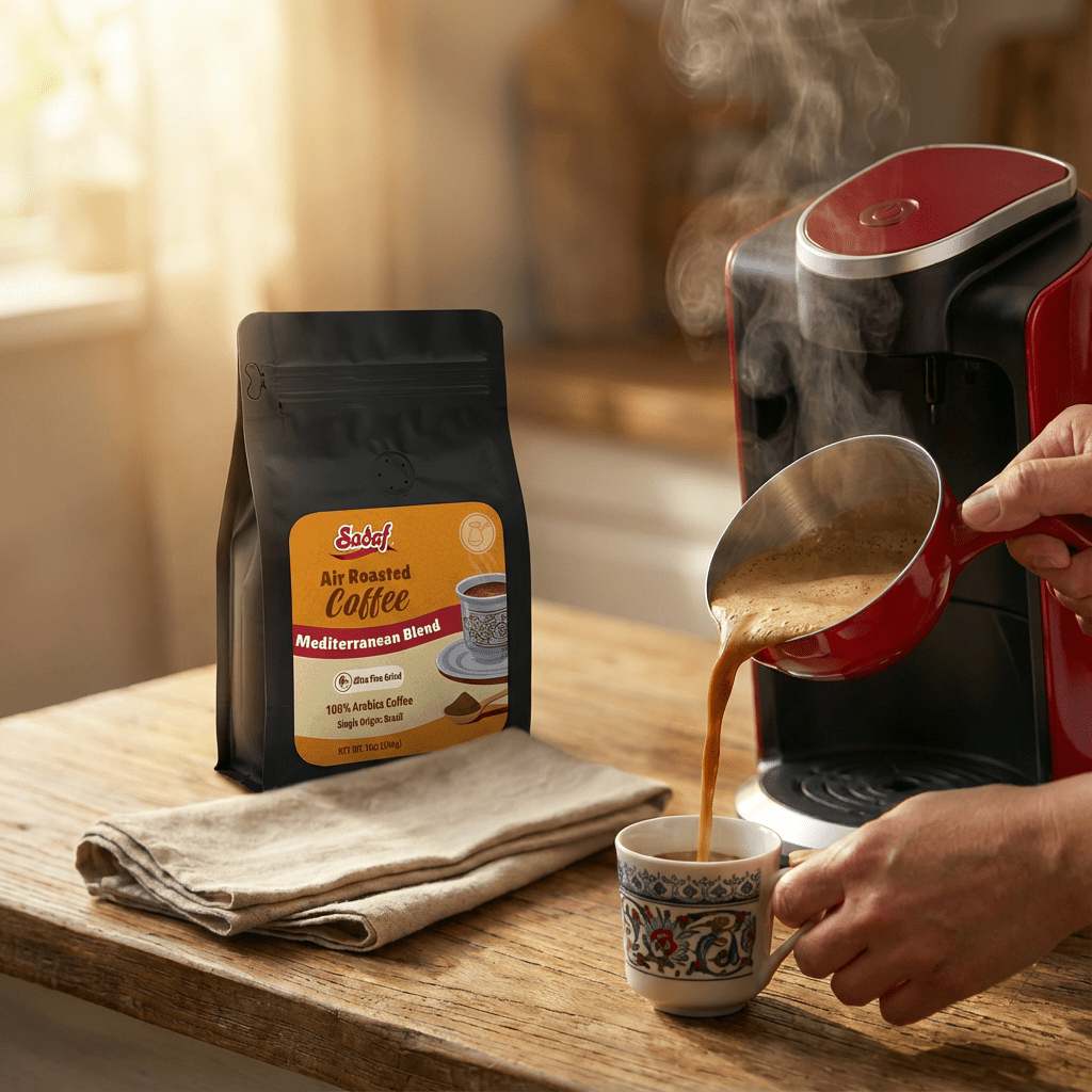 Sadaf Air Roasted Coffee | Mediterranean Blend Ultra Fine Grind - Sadaf.com