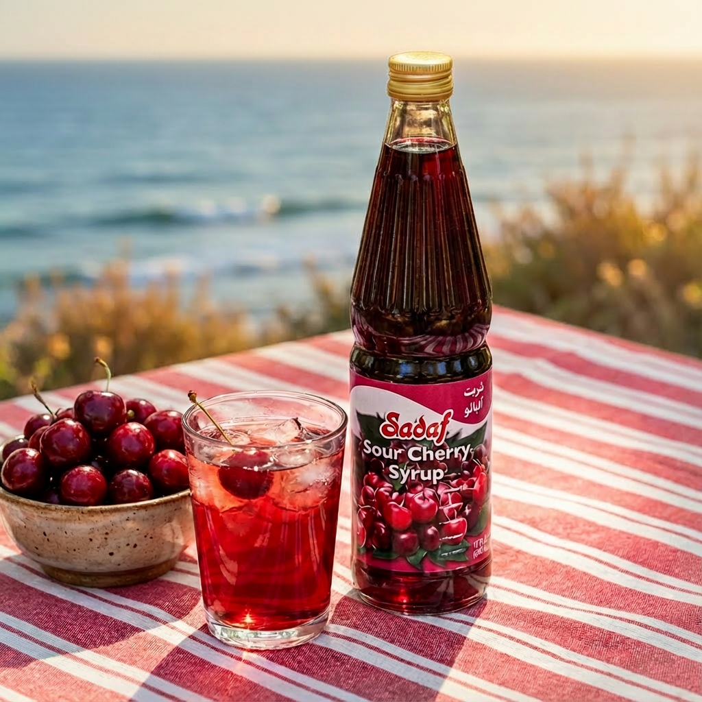 Sadaf Sour Cherry Syrup - 17 oz - Sadaf.com