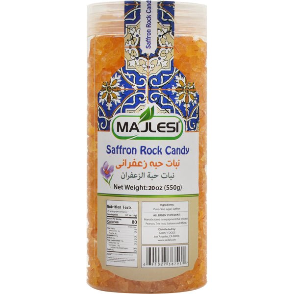 Majlesi Saffron Rock Candy | Crystals 20 oz - Sadaf.com