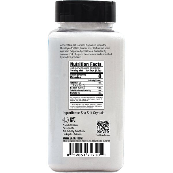 Sadaf Ancient Sea Salt | Finely Ground - 1.35 lbs - Sadaf.com