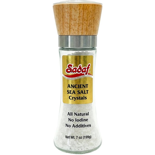 Ancient Sea Salt Crystals | Adjustable Grinder - 7 oz - Sadaf.com