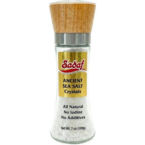 Ancient Sea Salt Crystals | Adjustable Grinder - 7 oz - Sadaf.com