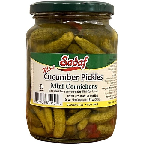 Sadaf Mini Cornichons | Pickles - 24 oz. - Sadaf.com
