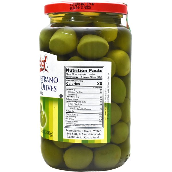 Green Castelvetrano Olives | Unpitted - 12 oz - Sadaf.com