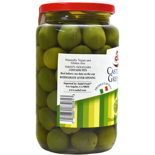 Green Castelvetrano Olives | Unpitted - 12 oz - Sadaf.com