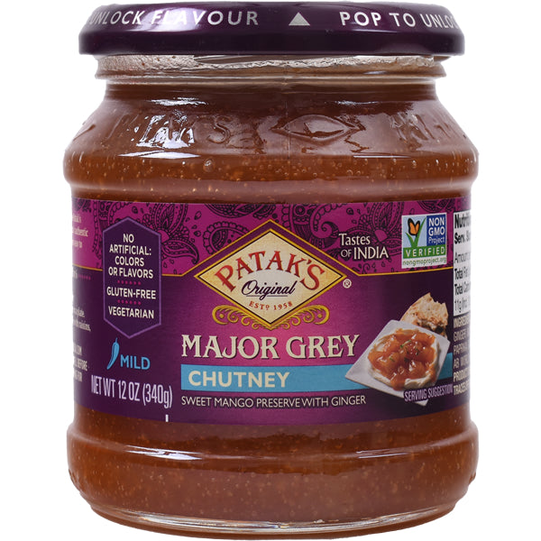 Patak's Major Grey Chutney | Mild - 12 oz.