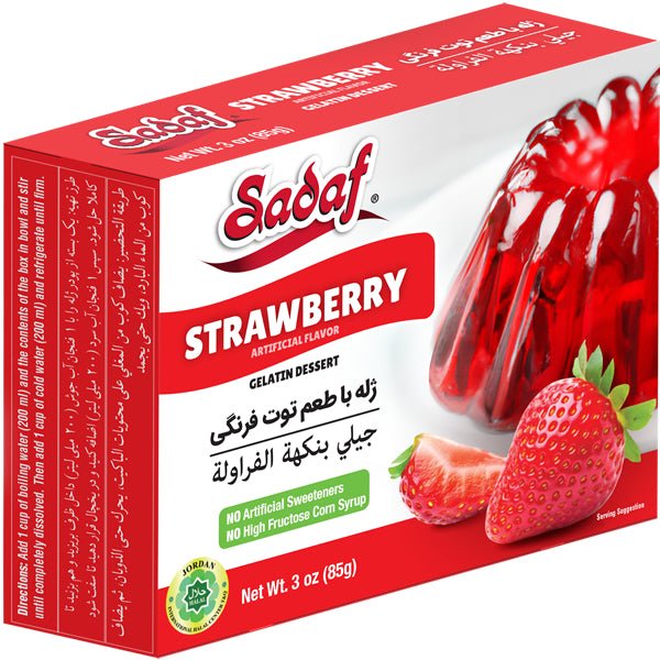 Sadaf Gelatin Desserts Strawberry 3 oz - Sadaf.com