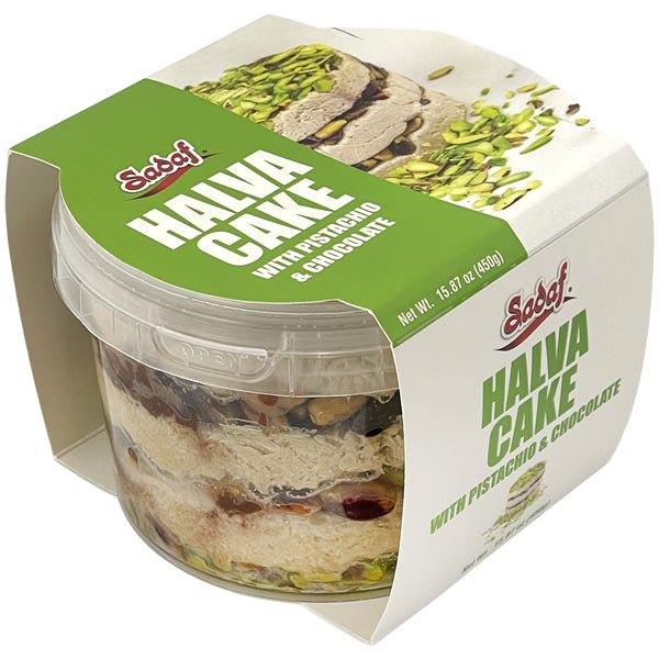 Sadaf Halva Cake | Pistachio & Chocolate - 15.87 oz - Sadaf.com