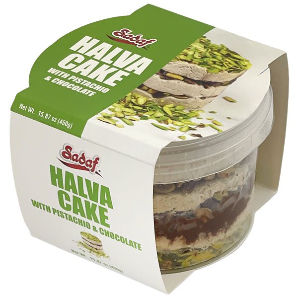 Sadaf Halva Cake | Pistachio & Chocolate - 15.87 oz - Sadaf.com