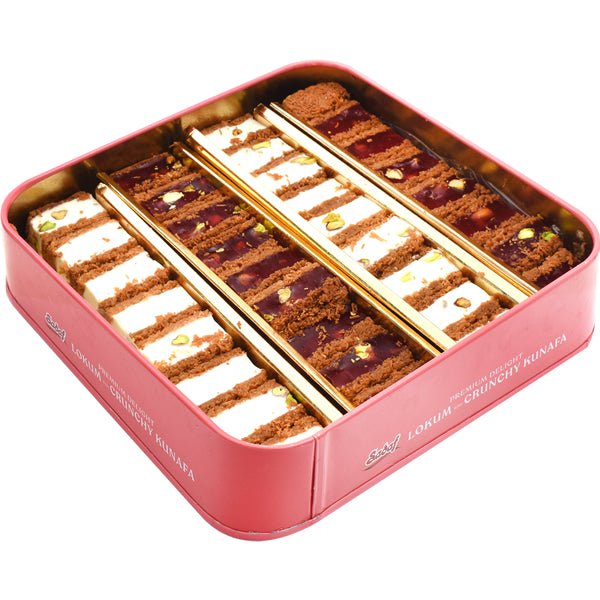 Sadaf Premium Assorted Pistachio Lokum with Kunafa | Limited Edition - 17.63 oz - Sadaf.com