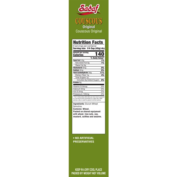 Sadaf Couscous | Original - 13 oz. - Sadaf.com
