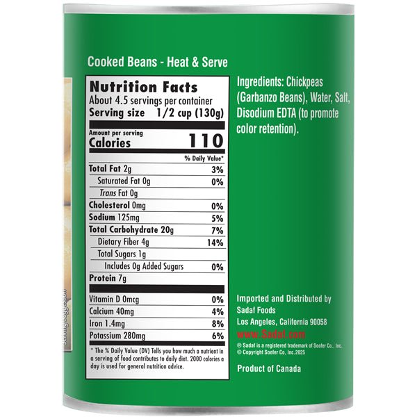 Garbanzo Beans | Canned - 20 oz. - Sadaf.com