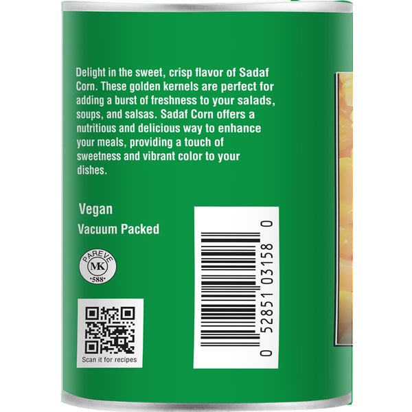 Whole Corn Kernels | Canned - 20 oz. - Sadaf.com