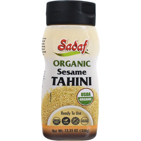 Sadaf Organic Tahini Sesame | Easy Squeeze Bottle - 12.35 oz - Sadaf.com