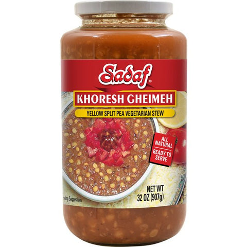 Sadaf Khoresh Gheimeh | Yellow Split Pea Stew in Jar - Sadaf.com