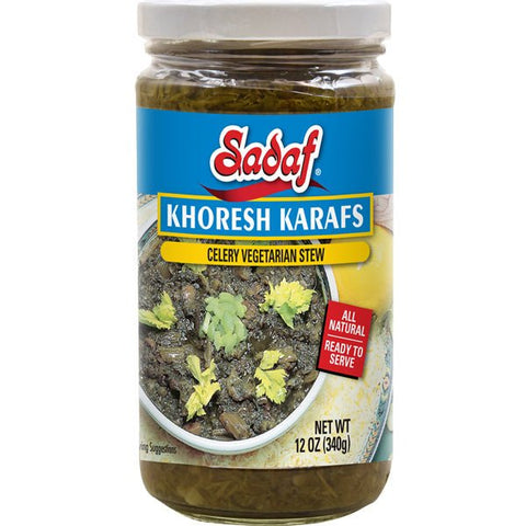 Sadaf Khoresh Karafs | Celery Stew in Jar - 12 oz. - soofercoinc