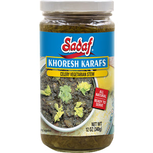 Sadaf Khoresh Karafs | Celery Stew in Jar- 12 oz.
