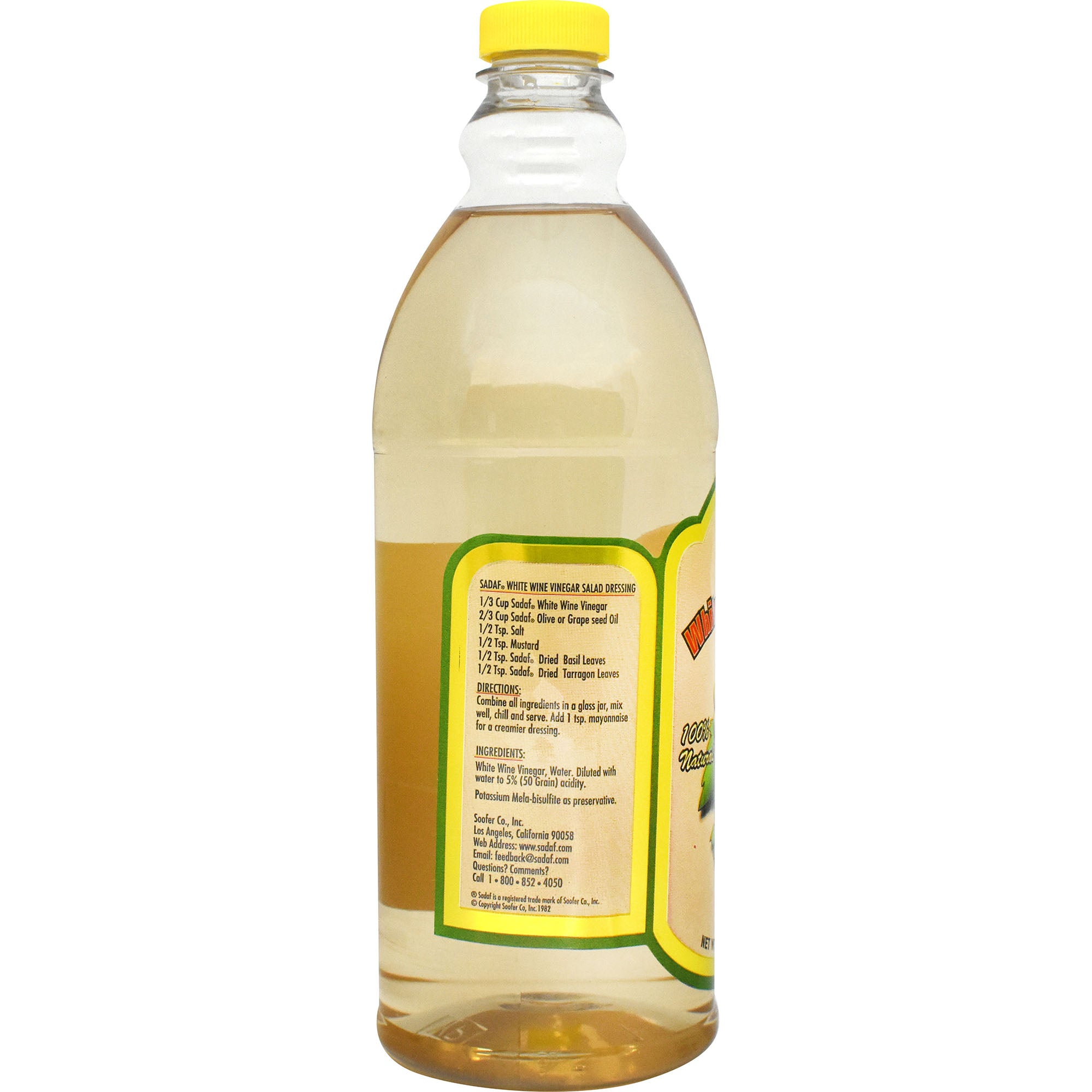 Sadaf White Wine Vinegar | 100% Natural - 32 oz. - Sadaf.com