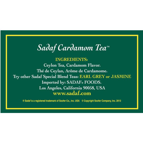 Special Blend Tea with Cardamom | Foil Tea Bag - Sadaf.com