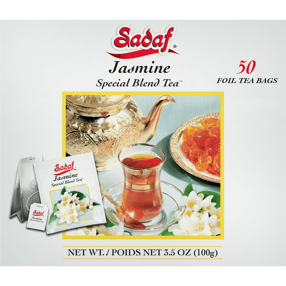 Sadaf Special Blend Tea with Jasmine | Foil Tea Bags - 50 Count - Sadaf.com