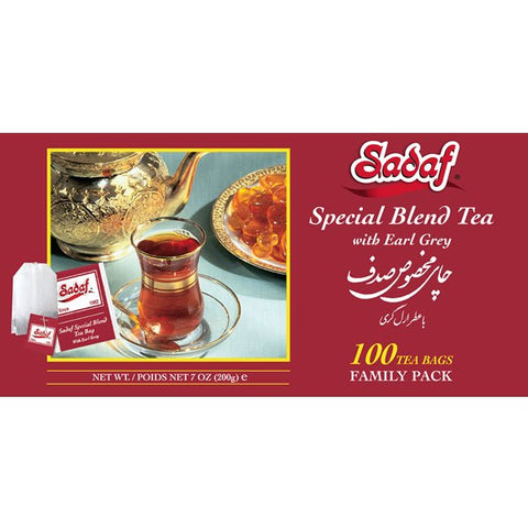 Special Blend Tea with Earl Grey | Paper Tea Bags | Family Pack - 100 count - Sadaf.com