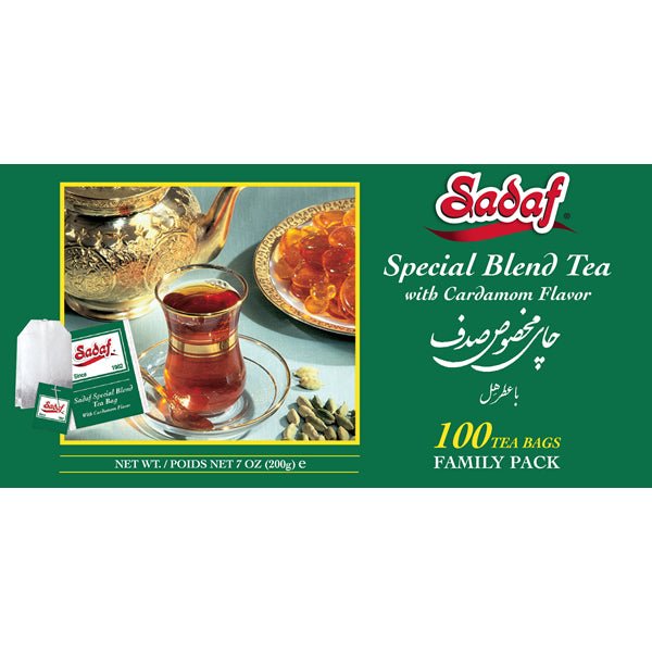 Special Blend Tea with Cardamom | Paper Tea Bags | Family Pack - 100 Count - Sadaf.com