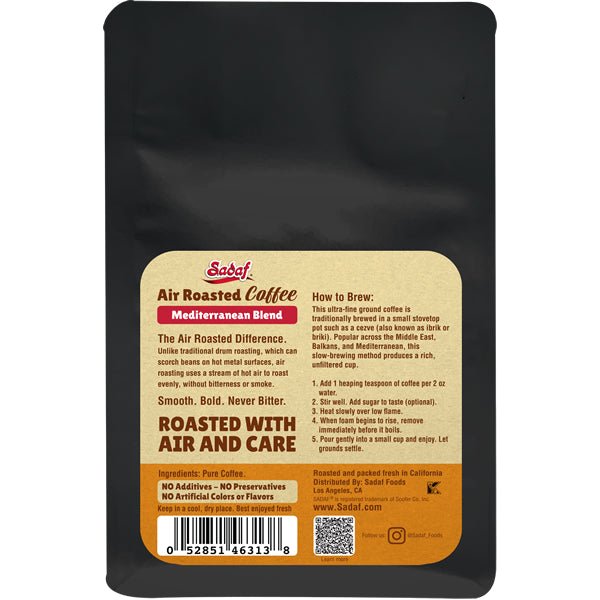 Sadaf Air Roasted Coffee | Meditettanean Blend Ultra Fine Grind - Sadaf.com