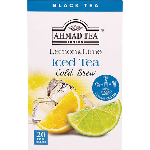 Ahmad Lemon & Lime Iced Tea Cold Brew 20 Tea Bag - Sadaf.com