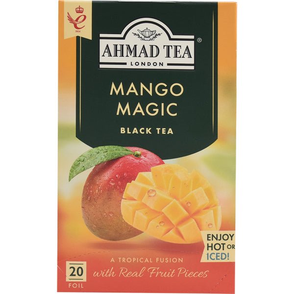Ahmad Mango Magic Black Tea | 20 Tea Bags - 1.4 oz. - Sadaf.com