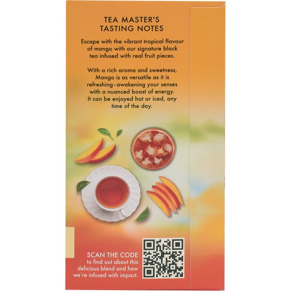 Ahmad Mango Magic Black Tea | 20 Tea Bags - 1.4 oz. - Sadaf.com