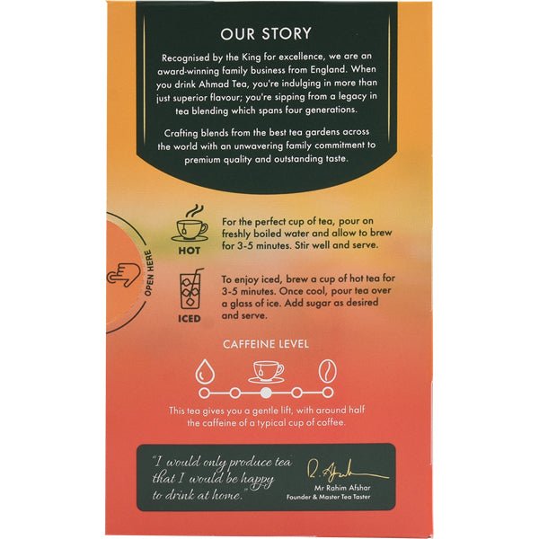 Ahmad Mango Magic Black Tea | 20 Tea Bags - 1.4 oz. - Sadaf.com