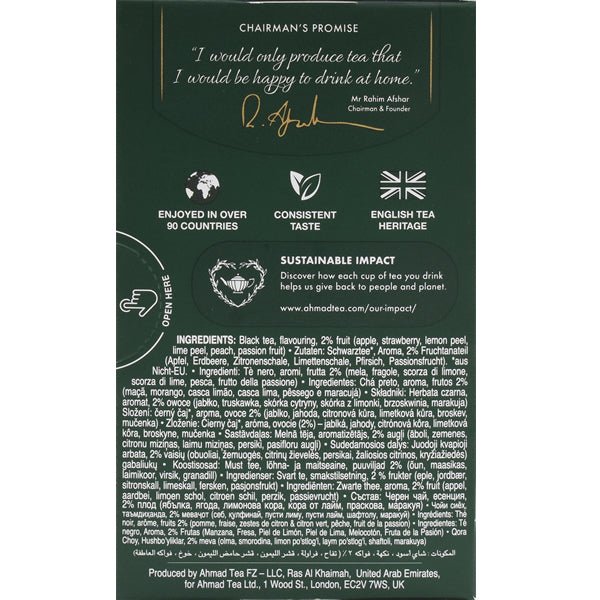 Ahmad Fruit Tea Selection | 20 Tea Bags - Sadaf.com