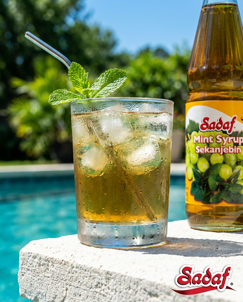 Mint Syrup | Sekanjebin - 17 oz - Sadaf.com