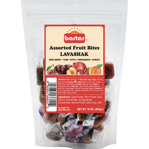 Bartar Assorted Fruit Roll Bites - 16 oz - Sadaf.com