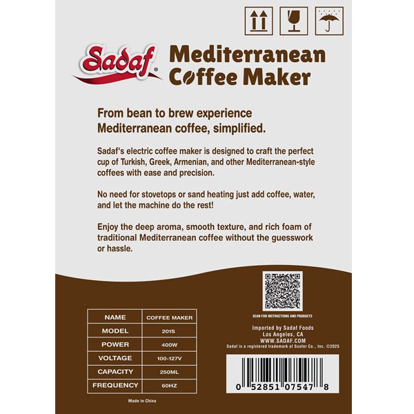 Sadaf One - Touch Mediterranean Coffee Maker - Sadaf.com