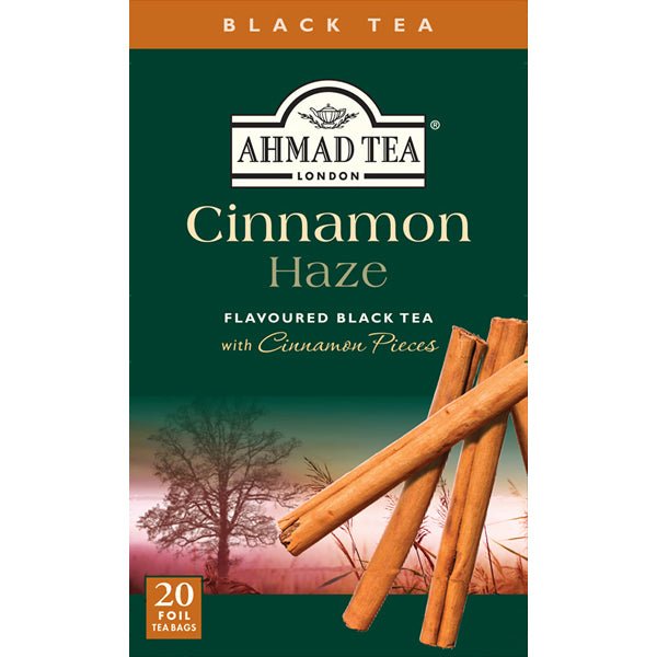 Ahmad Cinnamon Haze flavored Black Tea 20 Tea Bags 1.4 oz. – Sadaf.com
