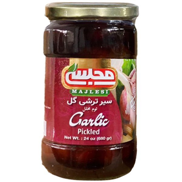 Majlesi Whole Pickled Garlic | Torshi - 24 oz. - Sadaf.com