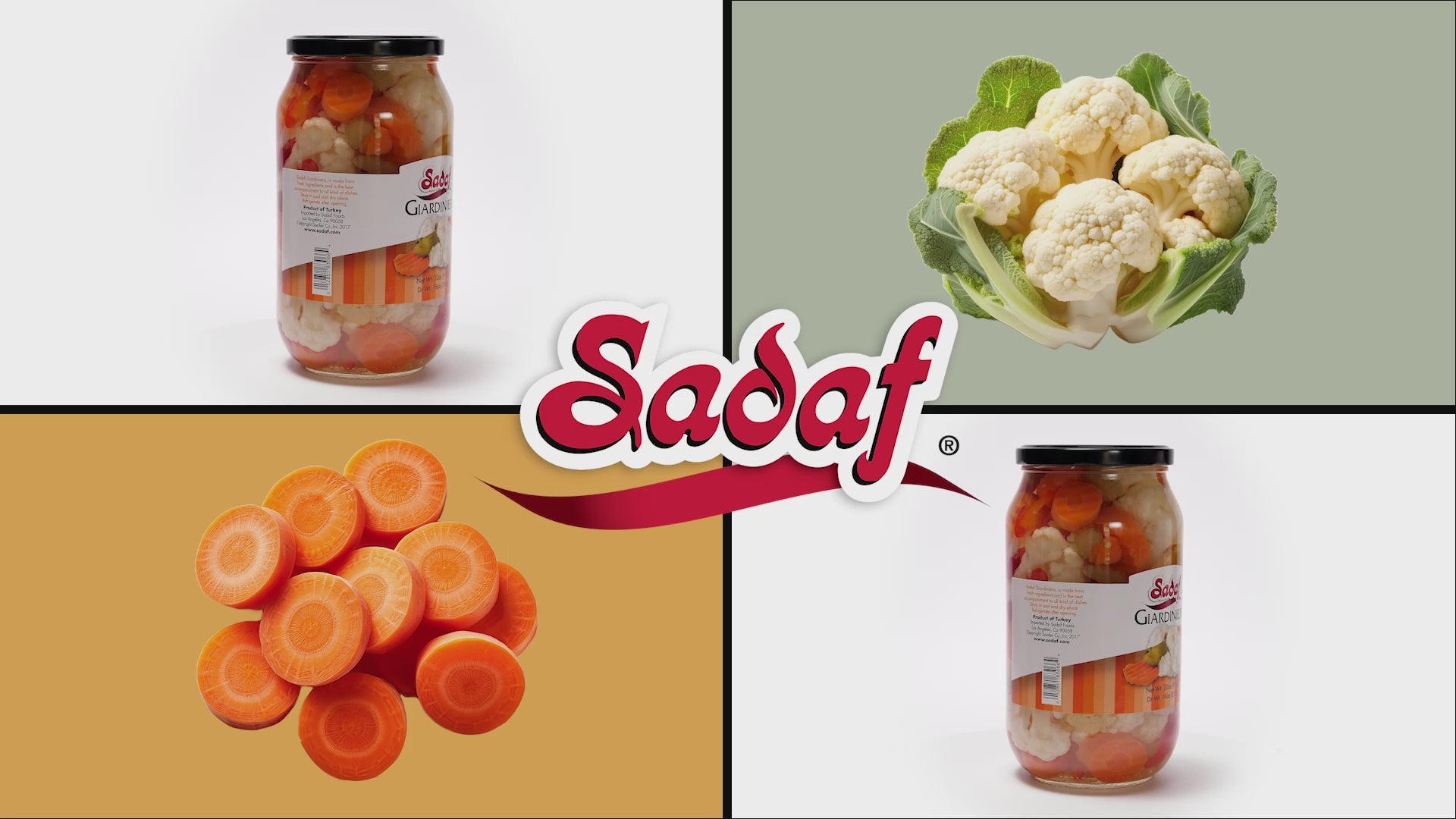 Sadaf Giardiniera | Spicy - 32 oz.