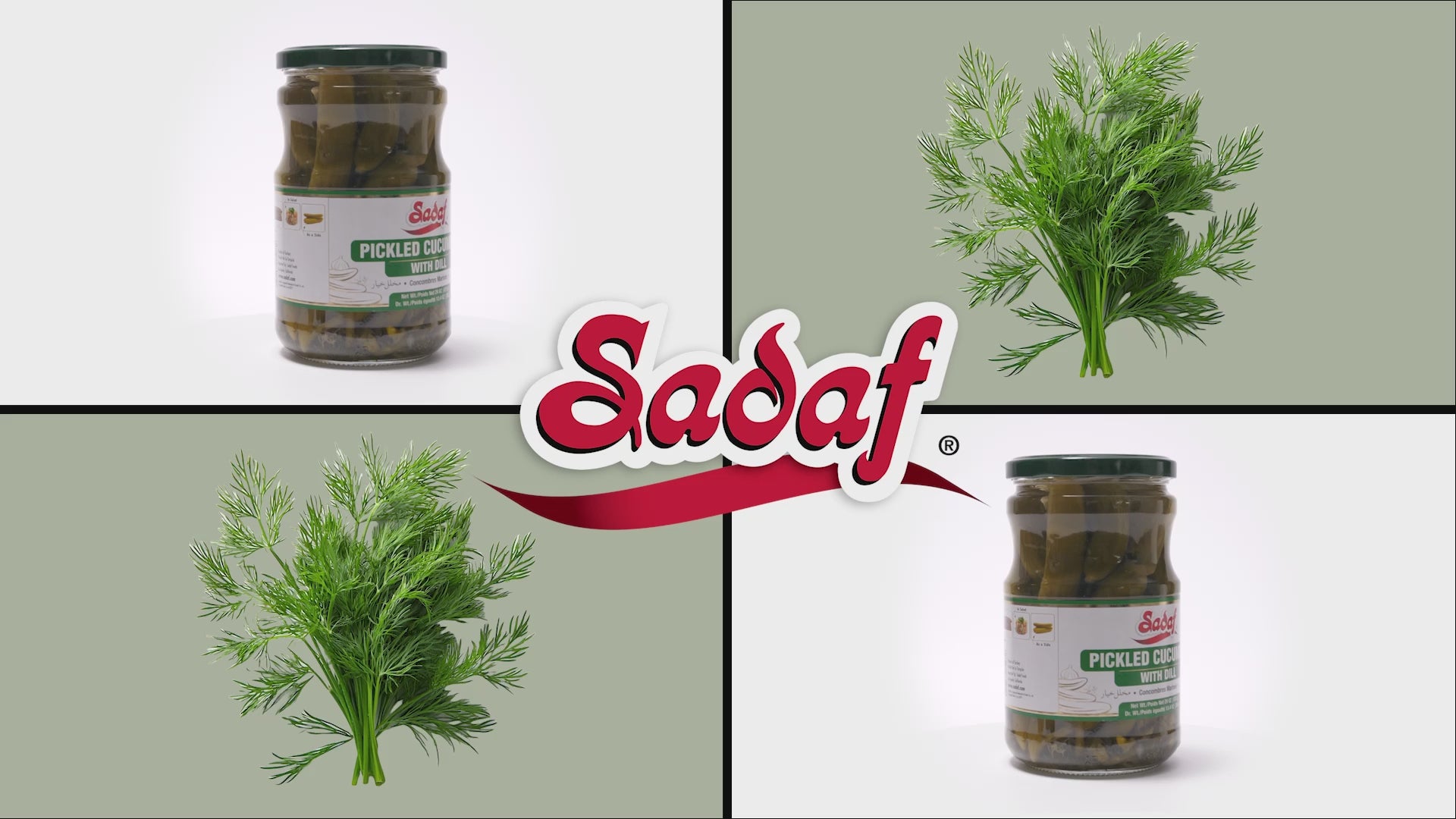 Sadaf Pickled Cucumbers | Tarragon - 24 oz
