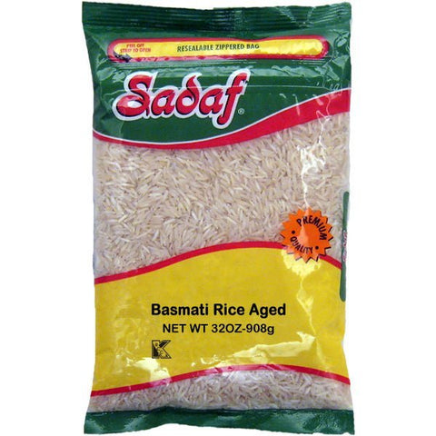Sadaf Pure Basmati Rice | Aged - 2 lb - soofercoinc