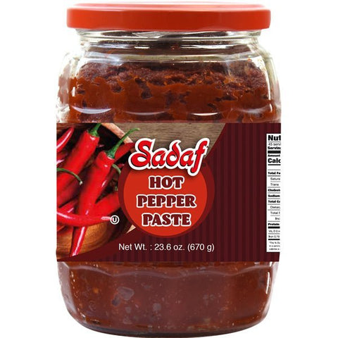 Sadaf Hot Pepper Paste | Spicy - 23.6 oz. - soofercoinc