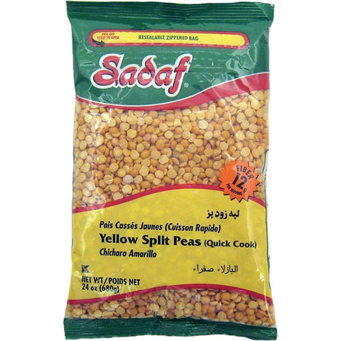 Sadaf Yellow Split Peas | Dried - 24 oz. - soofercoinc